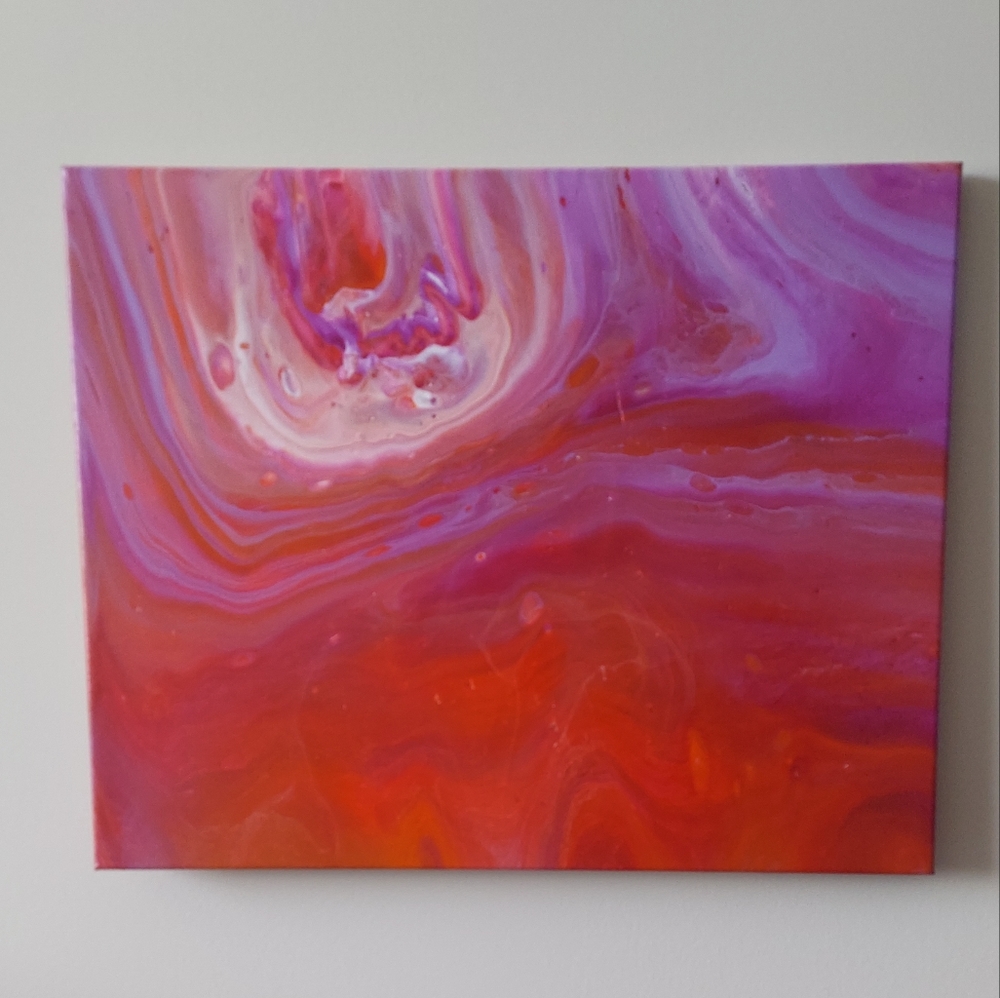 Pride Collection 2022 "H" Original Paint Pour Painting